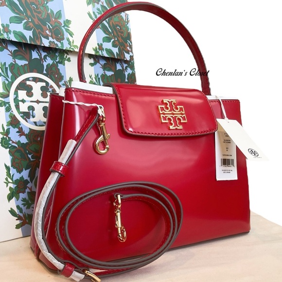 🔥NeW! $598 Tory Burch Britten Satchel - Picture 8 of 14
